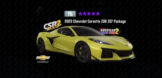 ? CSR2  2023 Chevrolet Corvette Z06 Z07 Package car mod preview