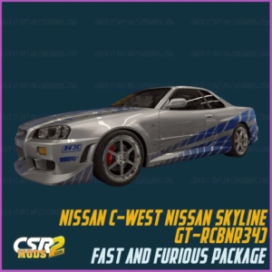 Nissan C West Nissan Skyline Gt R Bnr34 1 ✅ Csr2 Mods Store