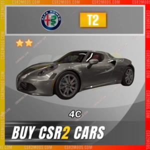 Csr2 Alfa Romeo 4C Gold Stars Car | Csr2 Mods