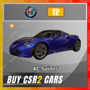 Csr2 Alfa Romeo 4C Spider Gold Stars Car | Csr2 Mods