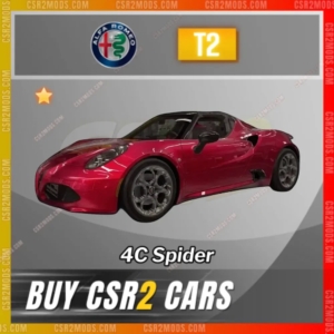 Csr2 Alfa Romeo 4C Spider Gold Stars Car | Csr2 Mods