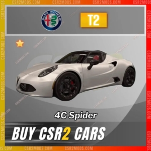 Csr2 Alfa Romeo 4C Spider Gold Stars Car | Csr2 Mods