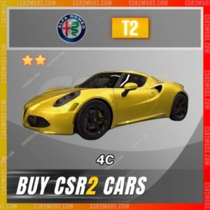 Csr2 Alfa Romeo 4C Gold Stars Car | Csr2 Mods