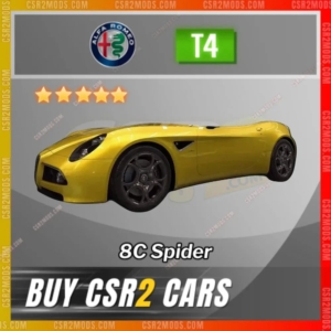 Csr2 Alfa Romeo 8C Spider Gold Stars Car | Csr2 Mods