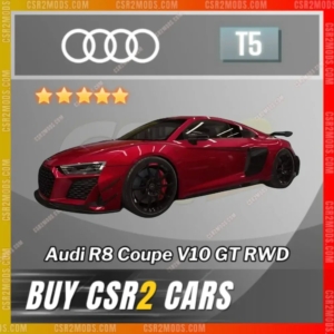 CSR2 Audi, R8 Coupe V10 GT RWD Gold Stars Car | CSR2 MODS
