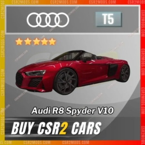 Csr2 Audi, R8 Spyder V10 Gold Stars Car | Csr2 Mods
