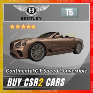 CSR2 Bentley Continental Gt Speed Convertible Gold Stars Car | CSR2 MODS