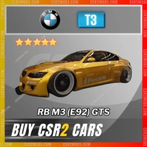 Csr2 Bmw Rb M3 E92 Gts Gold Stars Car | Csr2 Mods