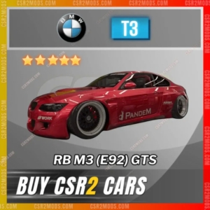 Csr2 Bmw Rb M3 E92 Gts Gold Stars Car | Csr2 Mods
