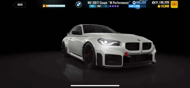? CSR2  CSR2 BMW M2 G87 Coupe Season 175 car mod preview