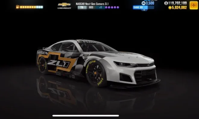 ? CSR2  CSR2 NASCAR Next Gen Camaro ZL1 car mod preview