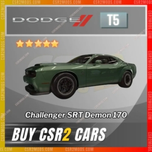 Csr2 Dodge Challenger Srt Demon 170 Gold Stars Car | Csr2 Mods