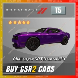 Csr2 Dodge Challenger Srt Demon 170 Gold Stars Car | Csr2 Mods