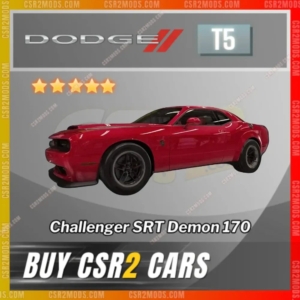 Csr2 Dodge Challenger Srt Demon 170 Gold Stars Car | Csr2 Mods