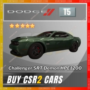 Csr2 Dodge Challenger Srt Demon Hpe1200 Gold Stars Car | Csr2 Mods