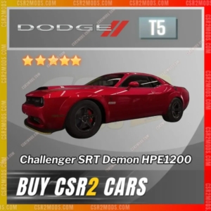 Csr2 Dodge Challenger Srt Demon Hpe1200 Gold Stars Car | Csr2 Mods
