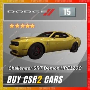 Csr2 Dodge Challenger Srt Demon Hpe1200 Gold Stars Car | Csr2 Mods