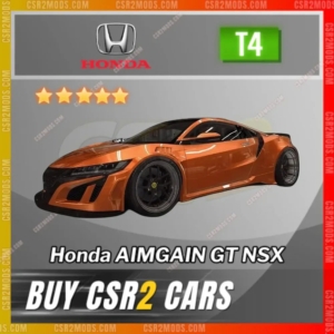 Csr2 Honda Aimgain Gt Nsx Gold Stars Car | Csr2 Mods