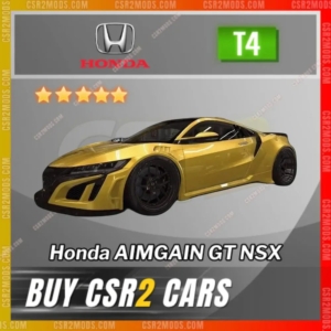 Csr2 Honda Aimgain Gt Nsx Gold Stars Car | Csr2 Mods