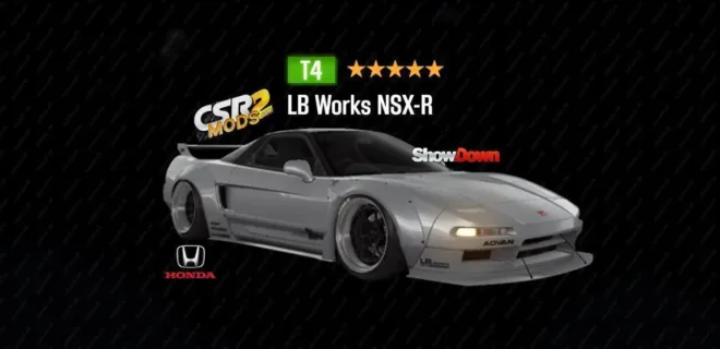 ?? CSR2  Honda LB Works NSX-R (5 Golden stars) car mod preview