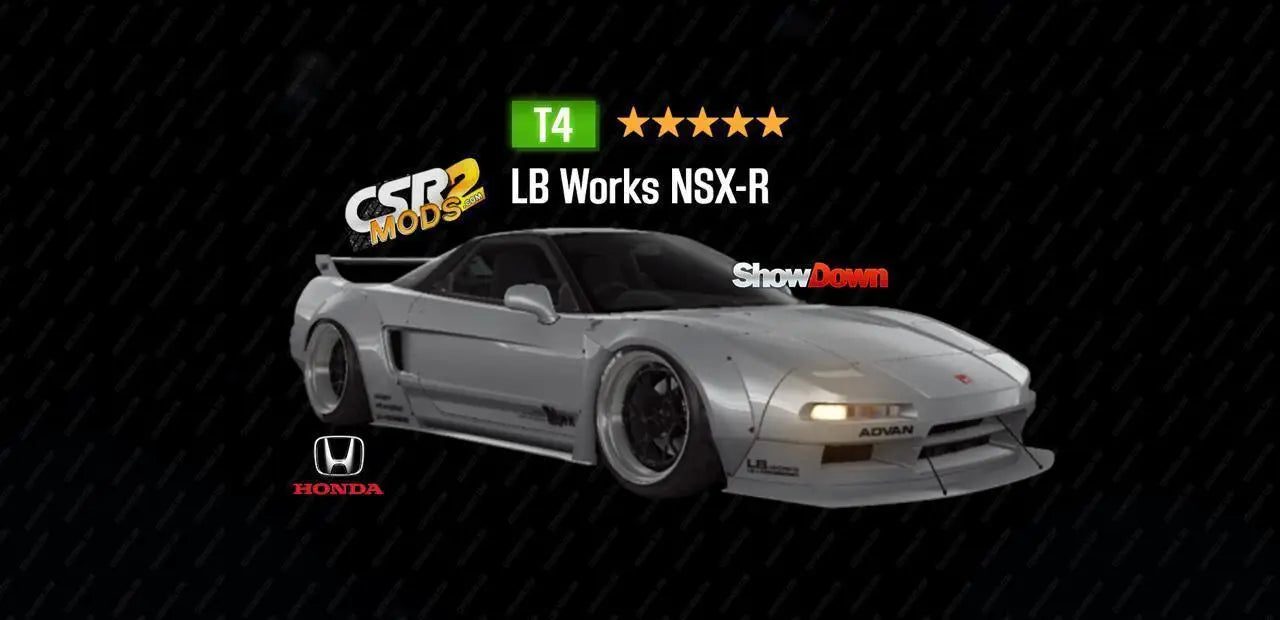 ?? CSR2  Honda LB Works NSX-R (5 Golden stars) car mod preview