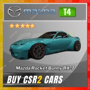 Csr2 Mazda Rocket Bunny Rx 7 Gold Stars Car | Csr2 Mods