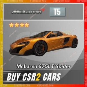 Csr2 Mclaren 675Lt Spider Gold Stars Car | Csr2 Mods