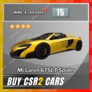 Csr2 Mclaren 675Lt Spider Gold Stars Car | Csr2 Mods
