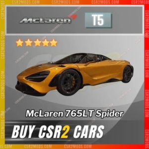 Csr2 Mclaren 765Lt Spider Mso Cirrus Gold Stars Car | Csr2 Mods