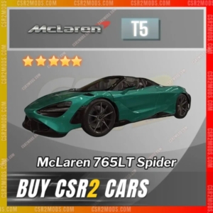 Csr2 Mclaren 765Lt Spider Mso Cirrus Gold Stars Car | Csr2 Mods