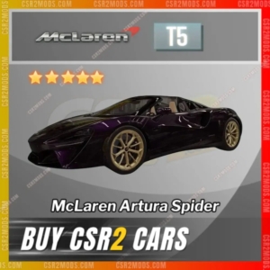 Csr2 Mclaren Artura Spider Gold Stars Car | Csr2 Mods