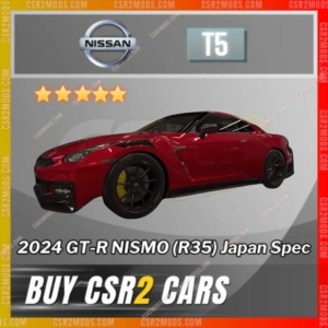 Csr2 Nissan 2024 Gt R Nismo R35 Japan Spec Gold Stars Car | Csr2 Mods