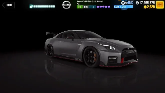 ? CSR2  Nissan GT-R NISMO (R35) N Attack Pkg SEASON 165 PRESTIGE CUP CSR2 car mod preview