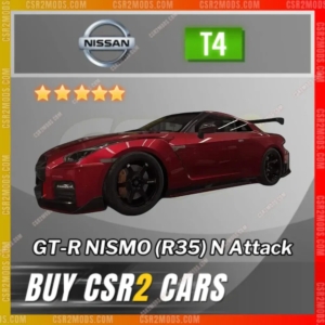 Csr2 Nissan Gt R Nismo R35 N Attack Gold Stars Car | Csr2 Mods