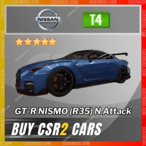 Csr2 Nissan Gt R Nismo R35 N Attack Gold Stars Car | Csr2 Mods