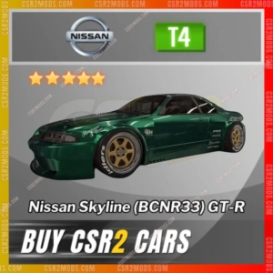 Csr2 Nissan Skyline Bcnr33 Gt R Gold Stars Car | Csr2 Mods