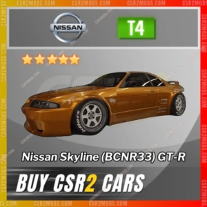Csr2 Nissan Skyline Bcnr33 Gt R Gold Stars Car | Csr2 Mods
