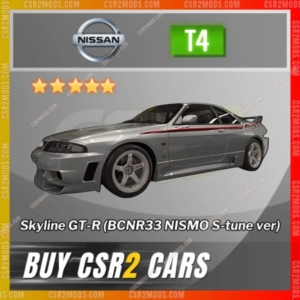 CSR2 Nissan Skyline Gt R BCNR33 Nismo S Tune Gold Stars Car | CSR2 MODS