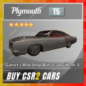 CSR2 Plymouth Garrets Rod Shop Barracuda Hemi Gold Stars Car | CSR2 MODS