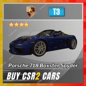 Csr2 Porsche 718 Boxster Spyder Gold Stars Car | Csr2 Mods