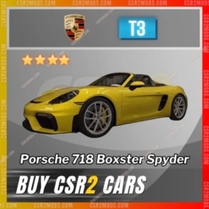 Csr2 Porsche 718 Boxster Spyder Gold Stars Car | Csr2 Mods