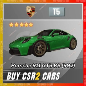 Csr2 Porsche 911 Gt3 Rs 992 Gold Stars Car | Csr2 Mods