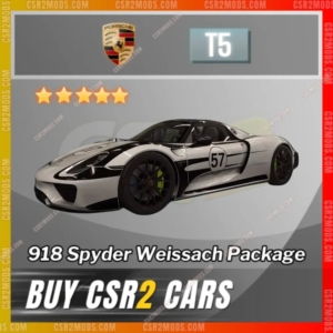 CSR2 Porsche 918 Spyder Weissach Package Gold Stars Car | CSR2 MODS