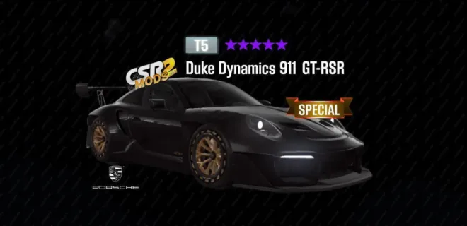 ?? CSR2  Porsche Duke Dynamics 911 GT-RSR car mod preview