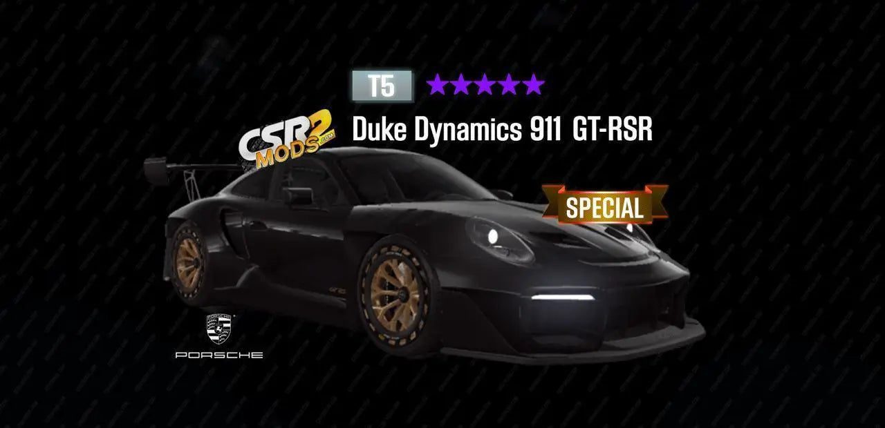 ?? CSR2  Porsche Duke Dynamics 911 GT-RSR car mod preview