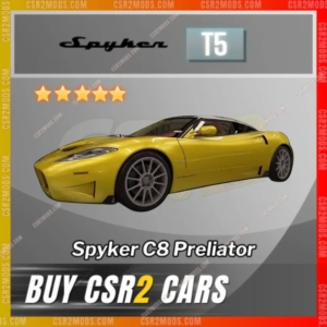 Csr2 Spyker C8 Preliator Gold Stars Car | Csr2 Mods