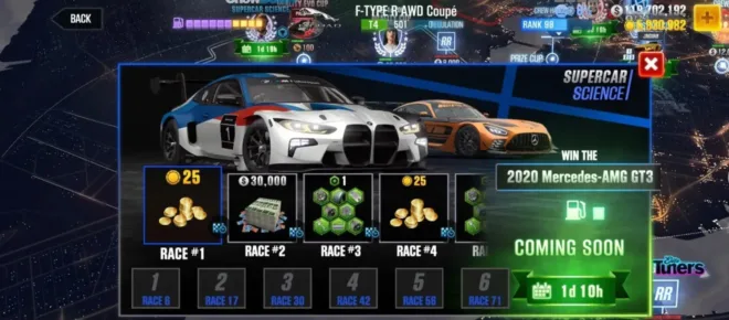 ? CSR2  SUPERCAR SCIENCE - Season 116 BMW M4 GT3 CSR2 car mod preview